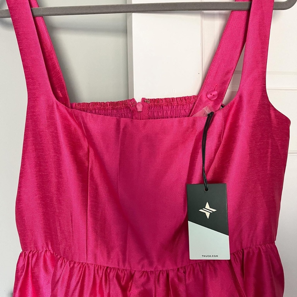 Tuckernuck Hot Pink Square-Neck Maxi Dress - Picture 3 of 3